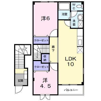 カルフール 204【管理NO：1-011696301-02040】 ★家具家電は申し込み後に搬入します★の外観画像