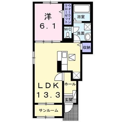 クレインＢ 101【管理NO：1-027735102-01010】 ★家具家電は申し込み後に搬入します★ ★2026年08月上旬入居可能★の外観画像