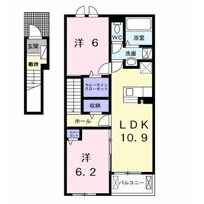 エピナール新茂原Ｂ 202【管理NO：1-026885202-02020】 ★家具家電は申し込み後に搬入します★ ★2026年09月中旬入居可能★の外観画像
