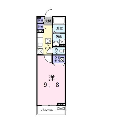ピノーロ　Ⅱ 101【管理NO：1-016301102-01010】 ★家具家電は申し込み後に搬入しますの外観画像