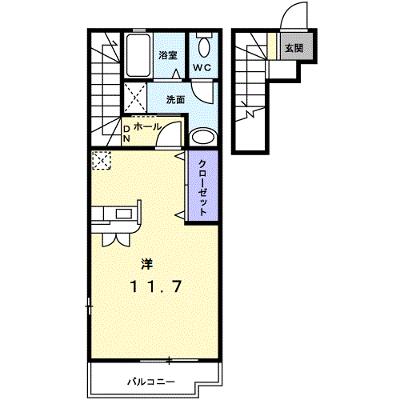 アイリス　Ｃ 203【管理NO：1-013711901-02030】 ★家具家電は申し込み後に搬入します 2026年07月下旬入居可能の外観画像