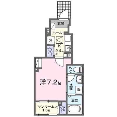 ヒカルサ甲府住吉　サウス 103【管理NO：1-028168001-01030】 ★家具家電は申し込み後に搬入します★ ★2026年09月下旬入居可能★の外観画像