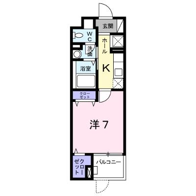 ルピナスⅢ 102【管理NO：1-023537601-01020】 ★家具家電は申し込み後に搬入します★ ★2026年11月中旬入居可能★の外観画像