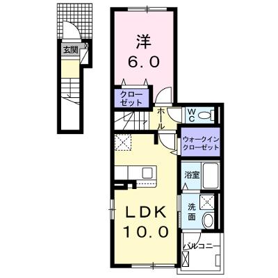 エテヴォワル・ベル 206【管理NO：1-024275001-02050】 ★家具家電は申し込み後に搬入します 2026年08月下旬入居可能の外観画像