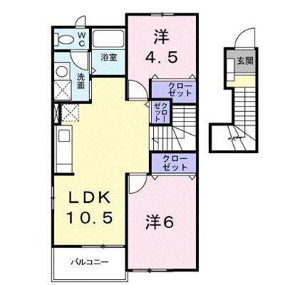 ウィステリアＢ 203【管理NO：1-012306302-02030】 ★家具家電は申し込み後に搬入します 2026年08月下旬入居可能の外観画像