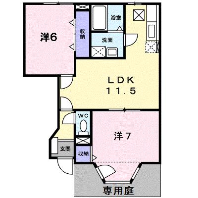 フォレストガーデンⅡ 102【管理NO：1-006854202-01020】 ★家具家電は申し込み後に搬入します★の外観画像
