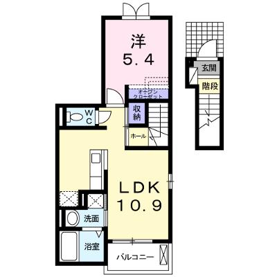 メゾンミニョン 201【管理NO：1-017378901-02010】 ★家具家電は申し込み後に搬入します 2026年07月中旬入居可能の外観画像