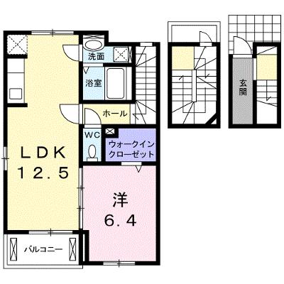 アインス 303【管理NO：1-022499801-03030】 ★家具家電は申し込み後に搬入しますの外観画像