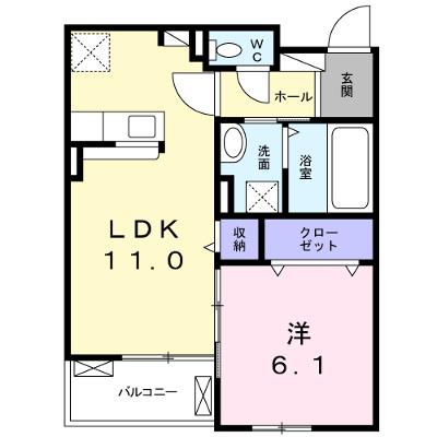 アイリス西浦Ａ 203【管理NO：1-023067501-02030】 ★家具家電は申し込み後に搬入します★の外観画像