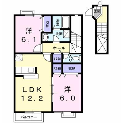 エルガーデン 202【管理NO：1-010792801-02020】 ★家具家電は申し込み後に搬入します 2026年07月中旬入居可能の外観画像