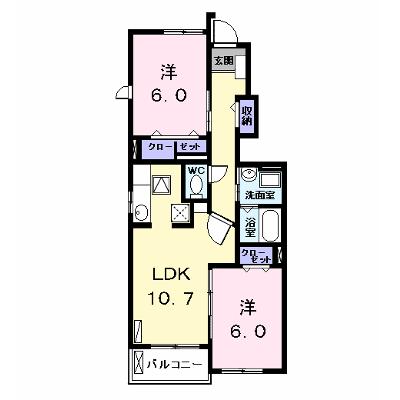 フレール　Ⅱ 102【管理NO：1-016243902-01020】 ★家具家電は申し込み後に搬入します★ ★2026年08月下旬入居可能★の外観画像