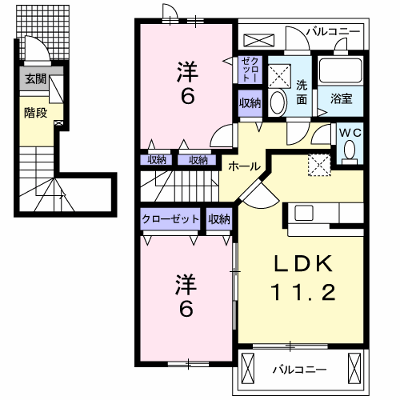 モデルノ・デーアＡ 202【管理NO：1-014364101-02020】 ★家具家電は申し込み後に搬入します★の外観画像