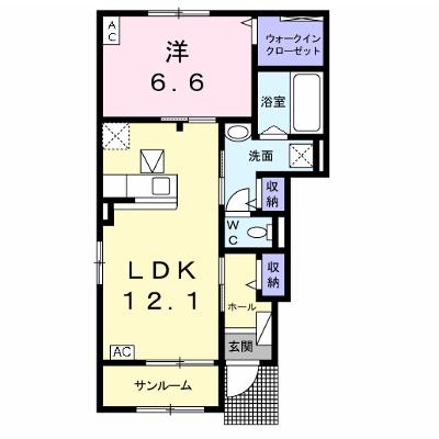 グランハウスＡ 101【管理NO：1-025515301-01010】 ★家具家電は申し込み後に搬入します★の外観画像