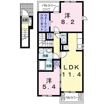 グレイス楠 201【管理NO：1-015593801-02010】 ★家具家電は申し込み後に搬入します 2026年07月中旬入居可能の外観画像