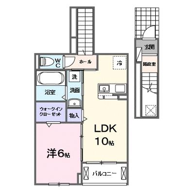 アンシャンテ 202【管理NO：1-028474401-02020】 ★家具家電は申し込み後に搬入します 2026年10月上旬入居可能の外観画像