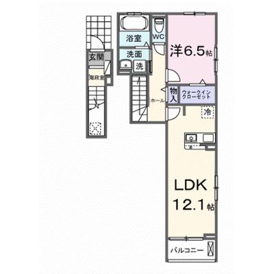 アンシャンテ 201【管理NO：1-028474401-02010】 ★家具家電は申し込み後に搬入します★ ★2026年10月上旬入居可能★の外観画像