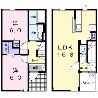 ベル・エスパス 102【管理NO：1-024645101-01020】 ★家具家電は申し込み後に搬入しますの外観画像