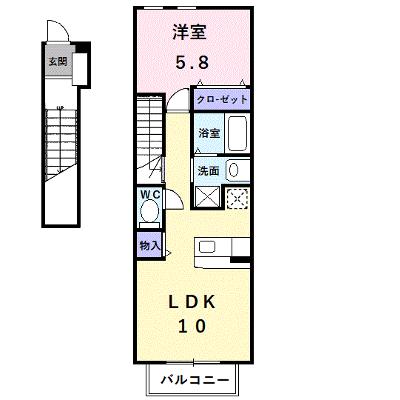 フローラル・ステージ白鷺 201【管理NO：1-013723801-02010】 ★家具家電は申し込み後に搬入します 2026年08月上旬入居可能の外観画像