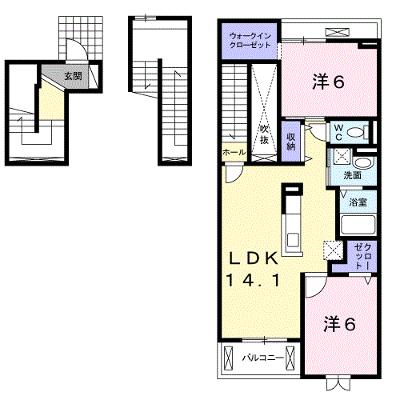 ケーズコート　Ｏ・Ｖ 303【管理NO：1-021765201-03030】 ★家具家電は申し込み後に搬入します 2026年08月上旬入居可能の外観画像