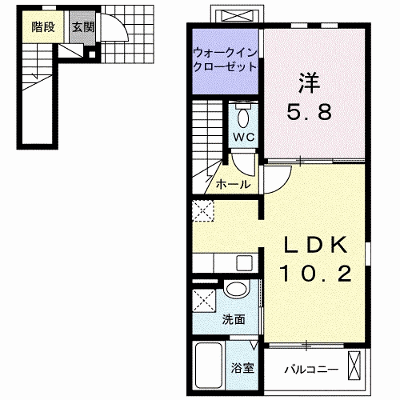ボヌール　Ａ 201【管理NO：1-017321701-02010】 ★家具家電は申し込み後に搬入します★の外観画像