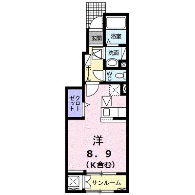 ガリーナタウン睦　Ａ 103【管理NO：1-025130101-01030】 ★家具家電は申し込み後に搬入します 2026年07月上旬入居可能の外観画像