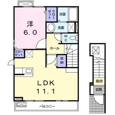ベル・ブローテＢ 201【管理NO：1-016774101-02010】 ★家具家電は申し込み後に搬入します★の外観画像