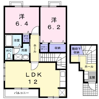グリーンヒルほたるＢ 201【管理NO：1-012076201-02010】 ★家具家電は申し込み後に搬入します★の外観画像