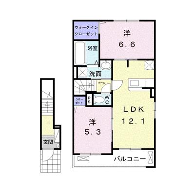 プランドールⅠ 204【管理NO：1-025182701-02040】 ★家具家電は申し込み後に搬入しますの外観画像