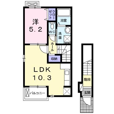 Ｔ’ｓ　ヴィラ 201【管理NO：1-020192501-02010】 ★家具家電は申し込み後に搬入します★の外観画像