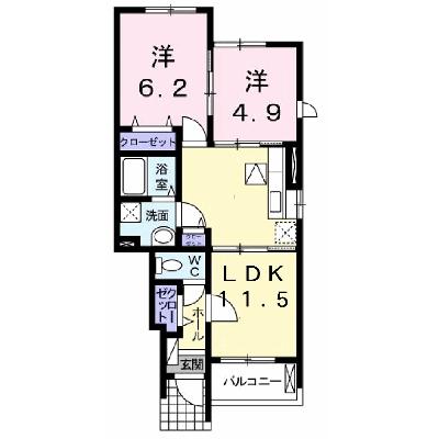 ヒルズ宮司Ⅰ 102【管理NO：1-015810501-01020】 ★家具家電は申し込み後に搬入します 2026年08月下旬入居可能の外観画像