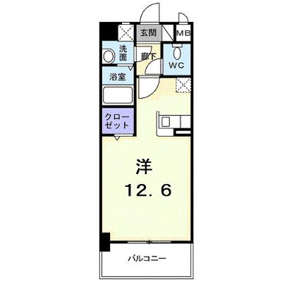グロリオーサ 304【管理NO：1-014073201-03040】 ★家具家電は申し込み後に搬入します★ ★2026年09月中旬入居可能★の外観画像