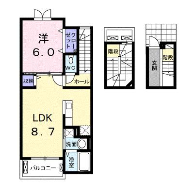 プレステージⅢ 302【管理NO：1-021174201-03020】 ★家具家電は申し込み後に搬入します 2026年08月中旬入居可能の外観画像