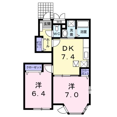 ソレイユ弐番館 101【管理NO：1-011963302-01010】 ★家具家電は申し込み後に搬入します 2026年08月上旬入居可能の外観画像