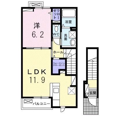 プルミエール　春　Ⅰ 203【管理NO：1-028502101-02030】 ★家具家電は申し込み後に搬入します★ ★2027年01月下旬入居可能★の外観画像