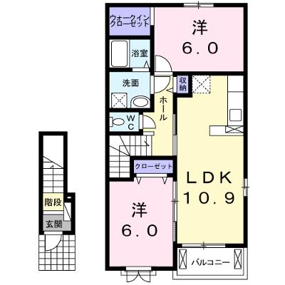 ラ・セゾン 204【管理NO：1-018656201-02040】 ★家具家電は申し込み後に搬入しますの外観画像