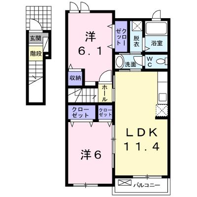 サンリットヒルⅡ 203【管理NO：1-016926702-02030】 ★家具家電は申し込み後に搬入します★ ★2026年09月上旬入居可能★の外観画像