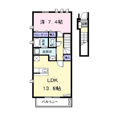 リーフ　ブランチ 202【管理NO：1-018776401-02020】 ★家具家電は申し込み後に搬入します 2026年08月下旬入居可能の外観画像