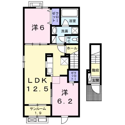 エムティハウスⅢ 201【管理NO：1-021291603-02010】 ★家具家電は申し込み後に搬入します★の外観画像