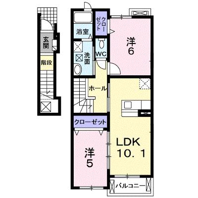 ニュープレイス　Ｂ 202【管理NO：1-015364702-02020】 ★家具家電は申し込み後に搬入します 2026年08月中旬入居可能の外観画像