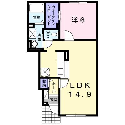 メゾンドリヴィエール 102【管理NO：1-019841101-01020】 ★家具家電は申し込み後に搬入します★の外観画像