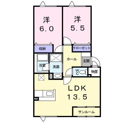 エルレーヴ大川 202【管理NO：1-011141801-02020】 ★家具家電は申し込み後に搬入します 2026年08月中旬入居可能の外観画像