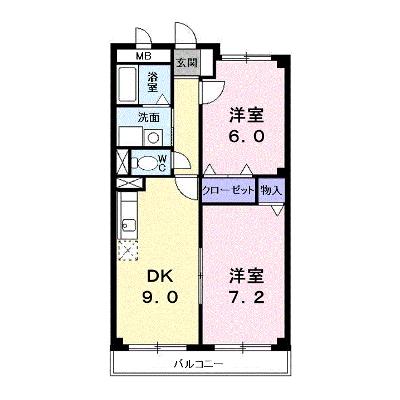 エルンテ・ツクダ 305【管理NO：1-010317601-03050】 ★家具家電は申し込み後に搬入します 2026年08月上旬入居可能の外観画像
