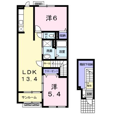 リベルテⅡ 203【管理NO：1-014665002-02030】 ★家具家電は申し込み後に搬入します 2026年07月下旬入居可能の外観画像