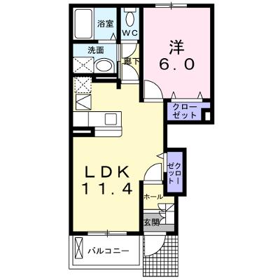 ブルックＢ 103【管理NO：1-014630502-01030】 ★家具家電は申し込み後に搬入します 2026年08月上旬入居可能の外観画像