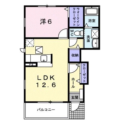 ソレイユコートＣ 101【管理NO：1-016408802-01010】 ★家具家電は申し込み後に搬入します★の外観画像