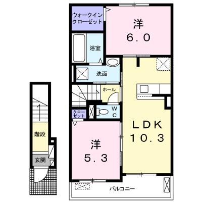 メゾン・ド・フルール 203【管理NO：1-025192201-02030】 ★家具家電は申し込み後に搬入します 2026年08月中旬入居可能の外観画像