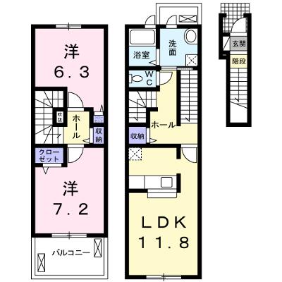 ＣＥＬＥＳＴＩＮＯ 207【管理NO：1-016983401-02070】 ★家具家電は申し込み後に搬入します 2026年08月中旬入居可能の外観画像