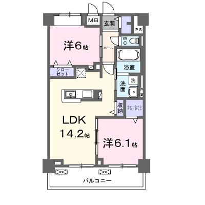 グランピア甚 304【管理NO：1-028066501-03040】 ★家具家電は申し込み後に搬入します 2026年12月上旬入居可能の外観画像