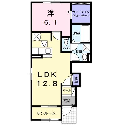 プルメリア　イースト　Ｄ 101【管理NO：1-025716601-01010】 ★家具家電は申し込み後に搬入します★の外観画像