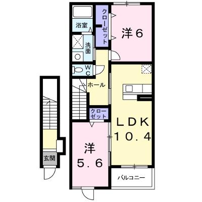 ブル　マーレ 202【管理NO：1-016961301-02020】 ★家具家電は申し込み後に搬入します 2026年07月下旬入居可能の外観画像
